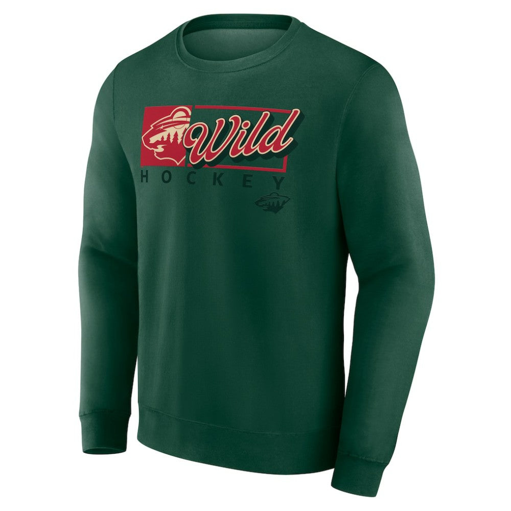 NHL Minnesota Wild Fanatics Focus Fleece Pullover Sweatshirt