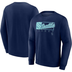 NHL Seattle Kraken Fanatics Focus Fleece Pullover Sweatshirt