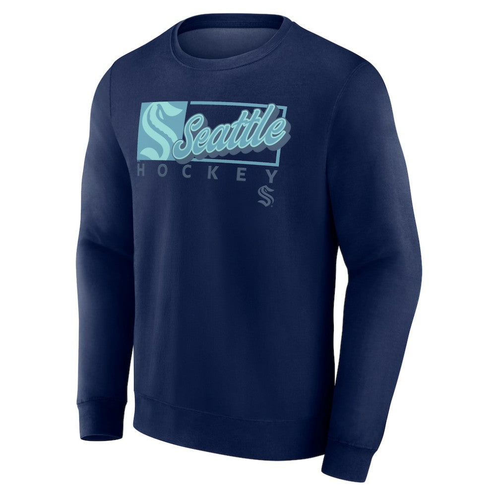 NHL Seattle Kraken Fanatics Focus Fleece Pullover Sweatshirt