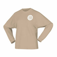 Tan Chicago Cubs Fanatics Women's Branded Fleece Pullover Sweatshirt