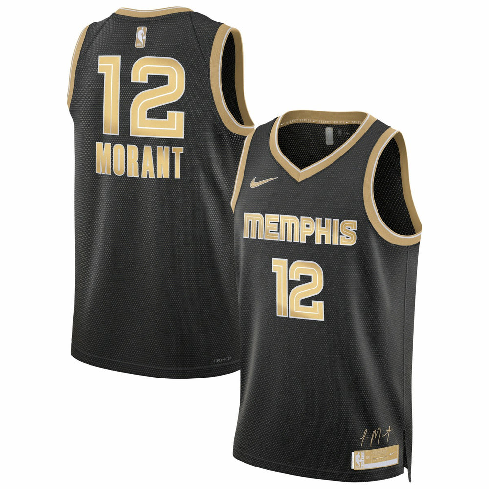 Nike Ja Morant Memphis Grizzlies Unisex Select Series Swingman Jersey - Black