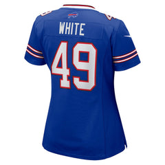 DaShaun White  Women's Team Game Jersey - Buffalo Bills Jerseys