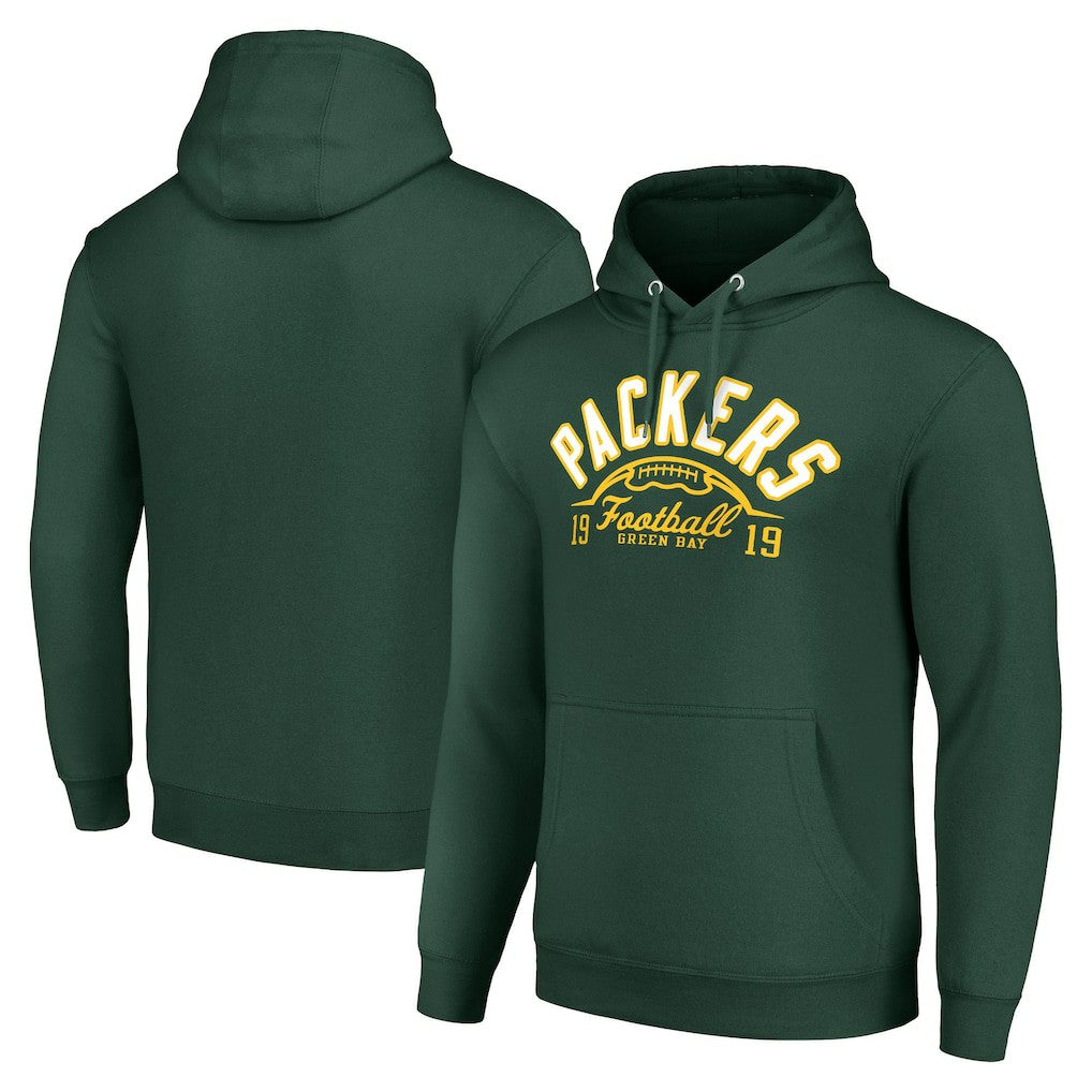 Starter Unisex Half Ball Team Fleece Pullover Hoodie - Green Bay Packers Hoodies