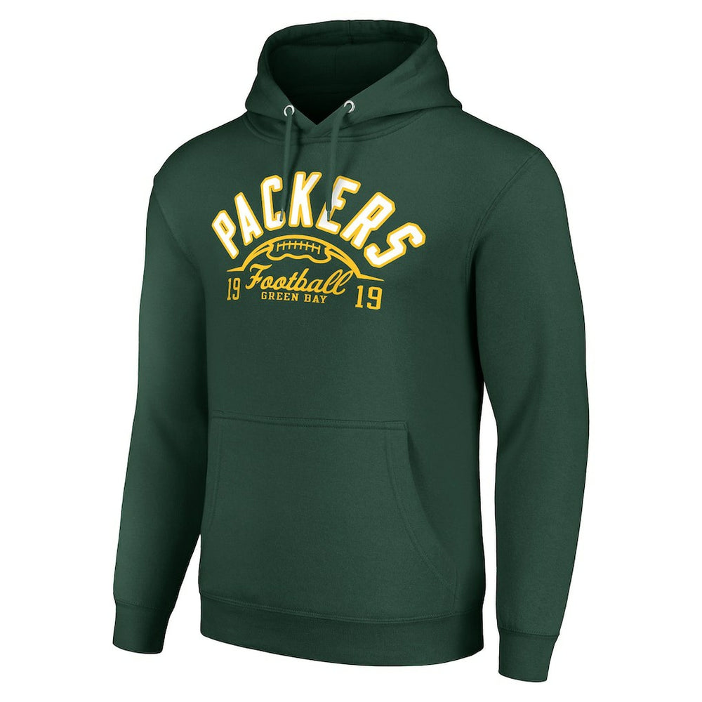 Starter Unisex Half Ball Team Fleece Pullover Hoodie - Green Bay Packers Hoodies
