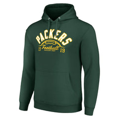 Starter Unisex Half Ball Team Fleece Pullover Hoodie - Green Bay Packers Hoodies