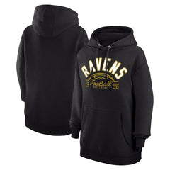 Starter Unisex Half Ball Team Fleece Pullover Hoodie - Baltimore Ravens Hoodies