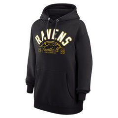 Starter Unisex Half Ball Team Fleece Pullover Hoodie - Baltimore Ravens Hoodies