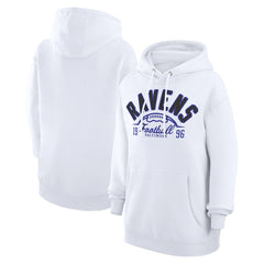 Starter Unisex Half Ball Team Fleece Pullover Hoodie - Baltimore Ravens Hoodies