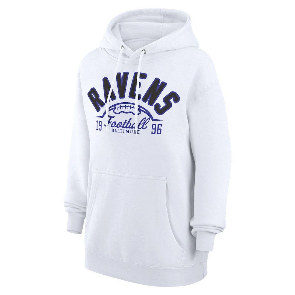 Starter Unisex Half Ball Team Fleece Pullover Hoodie - Baltimore Ravens Hoodies