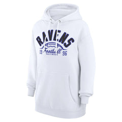 Starter Unisex Half Ball Team Fleece Pullover Hoodie - Baltimore Ravens Hoodies