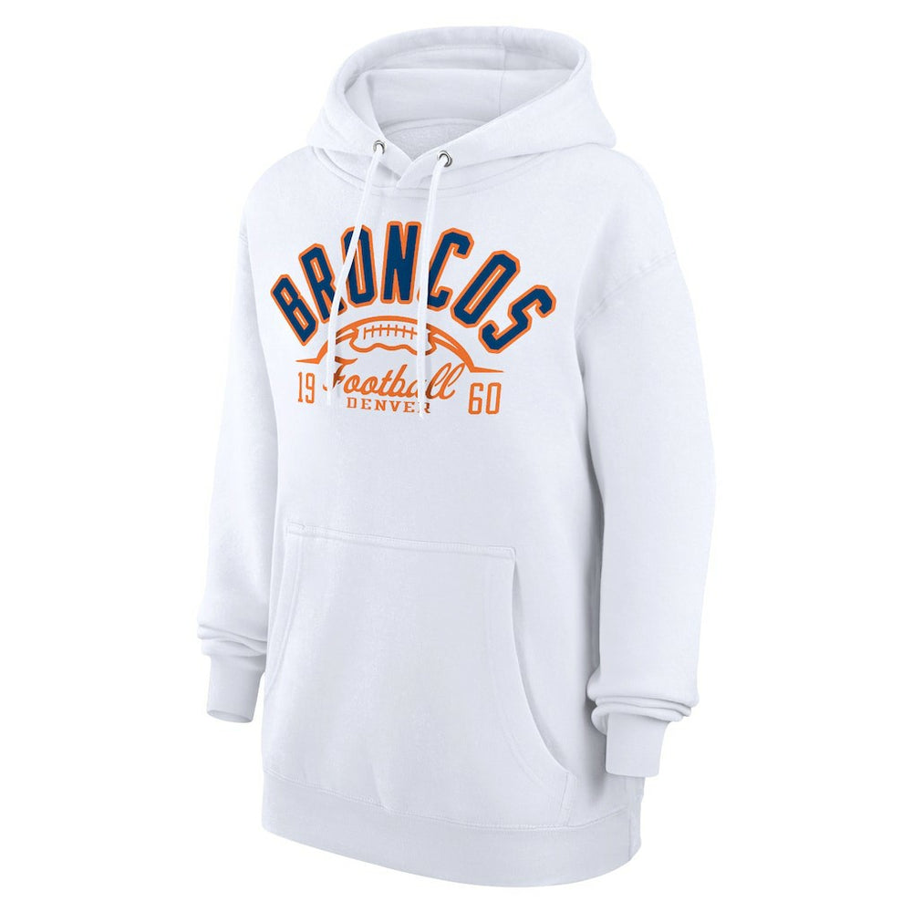 Starter Unisex Half Ball Team Fleece Pullover Hoodie - Denver Broncos Hoodies