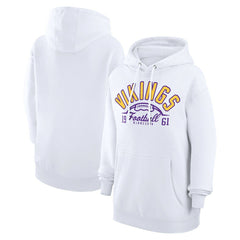 Starter Unisex Half Ball Team Fleece Pullover Hoodie - Minnesota Vikings Hoodies