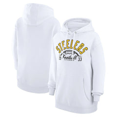 Starter Unisex Half Ball Team Fleece Pullover Hoodie - Pittsburgh Steelers Hoodies