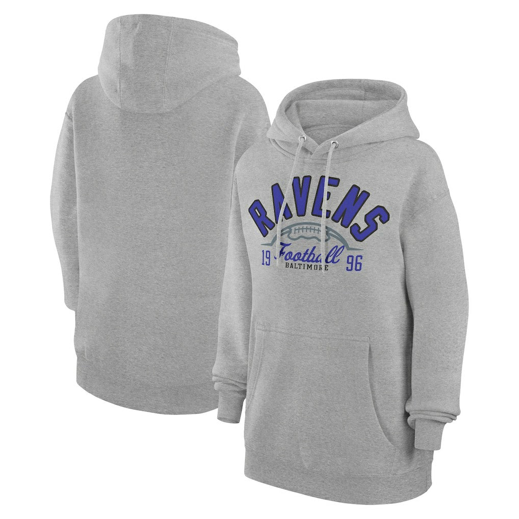 Starter Unisex Half Ball Team Fleece Pullover Hoodie - Baltimore Ravens Hoodies