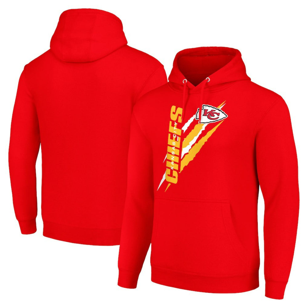 Starter Unisex Color Scratch Fleece Pullover Hoodie - Kansas City Chiefs Hoodies