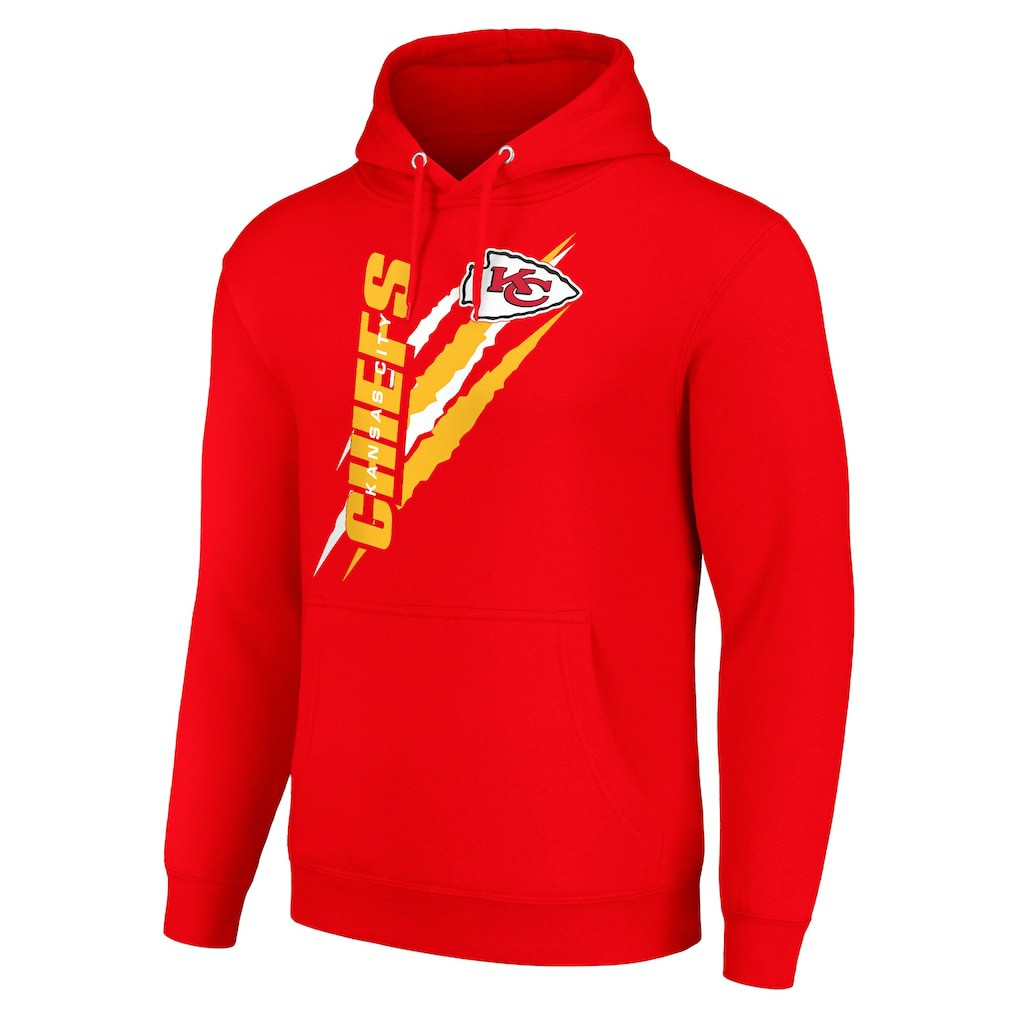 Starter Unisex Color Scratch Fleece Pullover Hoodie - Kansas City Chiefs Hoodies