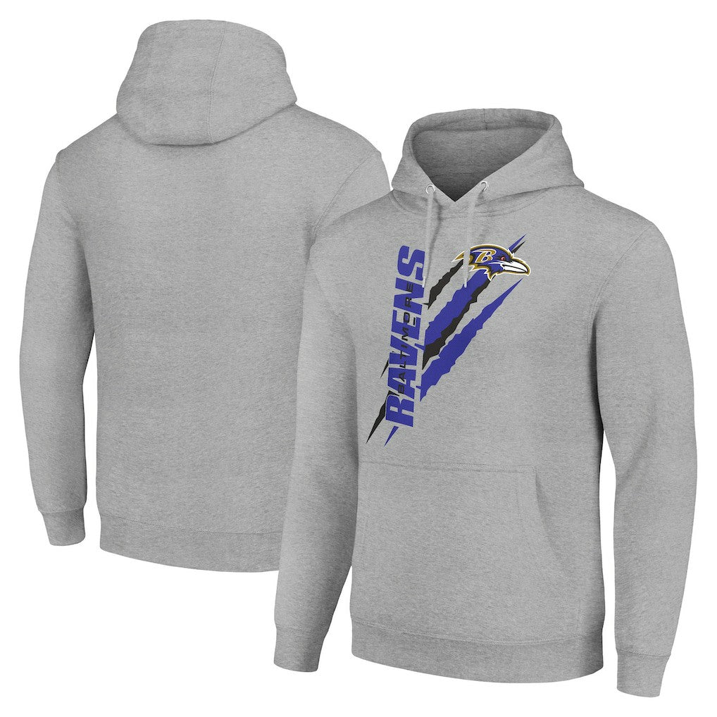 Starter Unisex Color Scratch Fleece Pullover Hoodie - Baltimore Ravens Hoodies