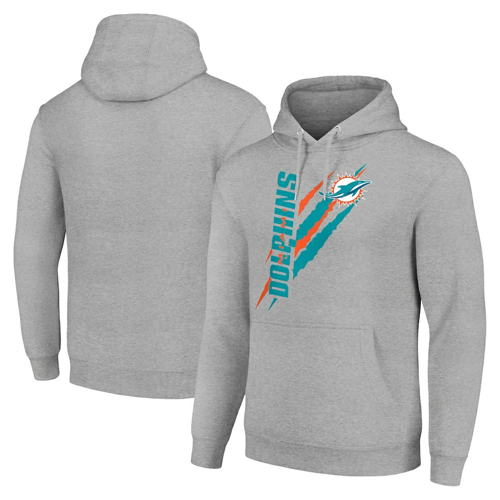 Starter Unisex Color Scratch Fleece Pullover Hoodie - Miami Dolphins Hoodies