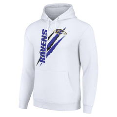 Starter Unisex Color Scratch Fleece Pullover Hoodie - Baltimore Ravens Hoodies