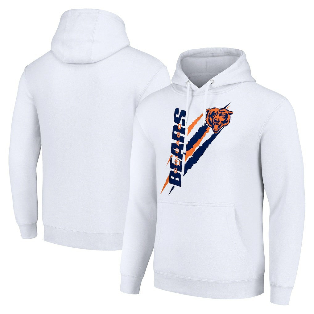 Starter Unisex Color Scratch Fleece Pullover Hoodie - Chicago Bears Hoodies