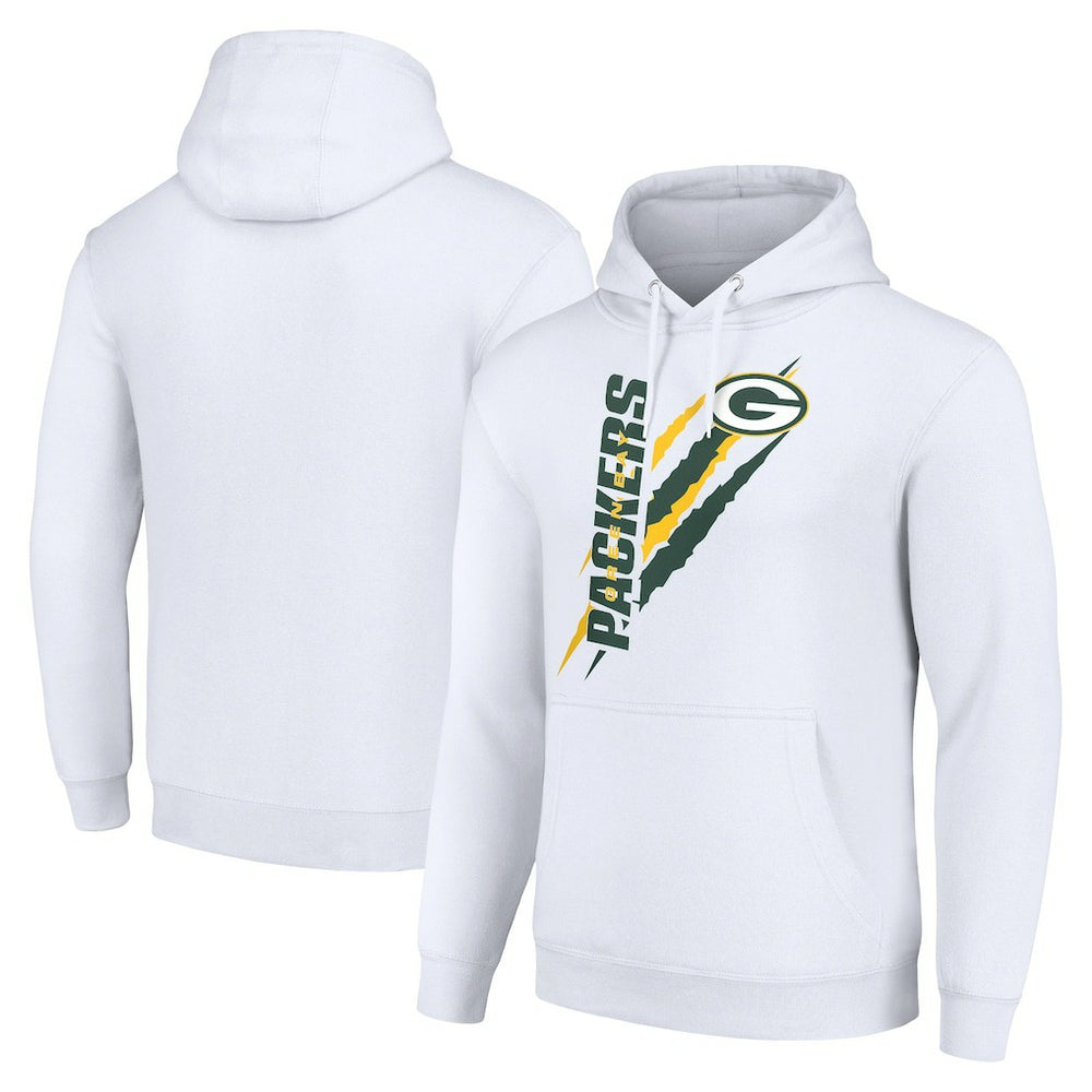Starter Unisex Color Scratch Fleece Pullover Hoodie - Green Bay Packers Hoodies