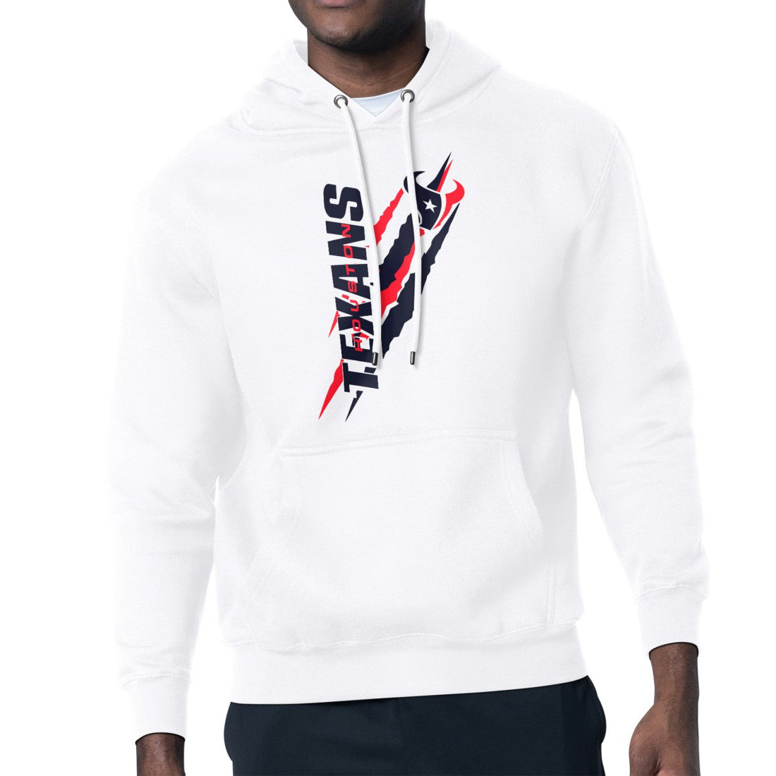 Starter Unisex Color Scratch Fleece Pullover Hoodie - Houston Texans Hoodies