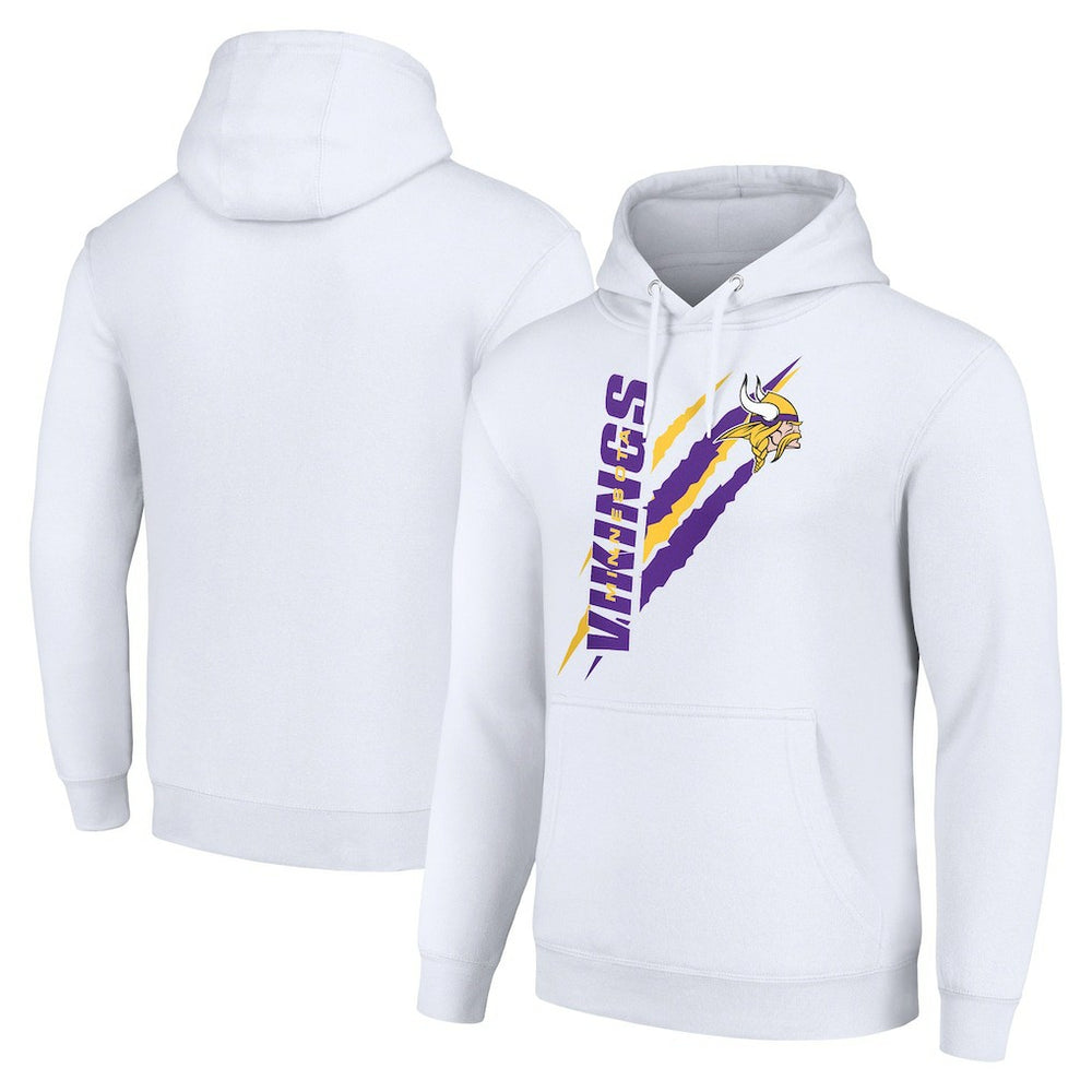 Starter Unisex Color Scratch Fleece Pullover Hoodie - Minnesota Vikings Hoodies