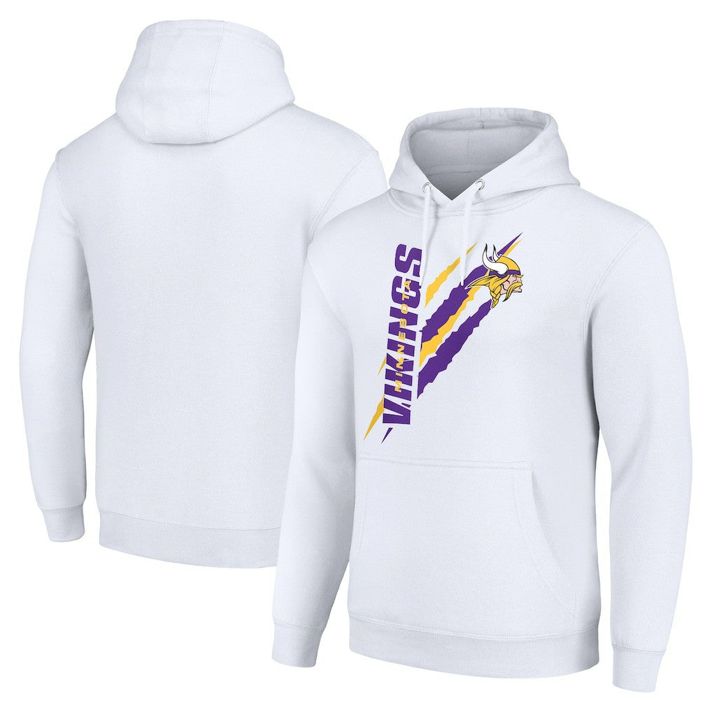 Starter Unisex Color Scratch Fleece Pullover Hoodie - Minnesota Vikings Hoodies