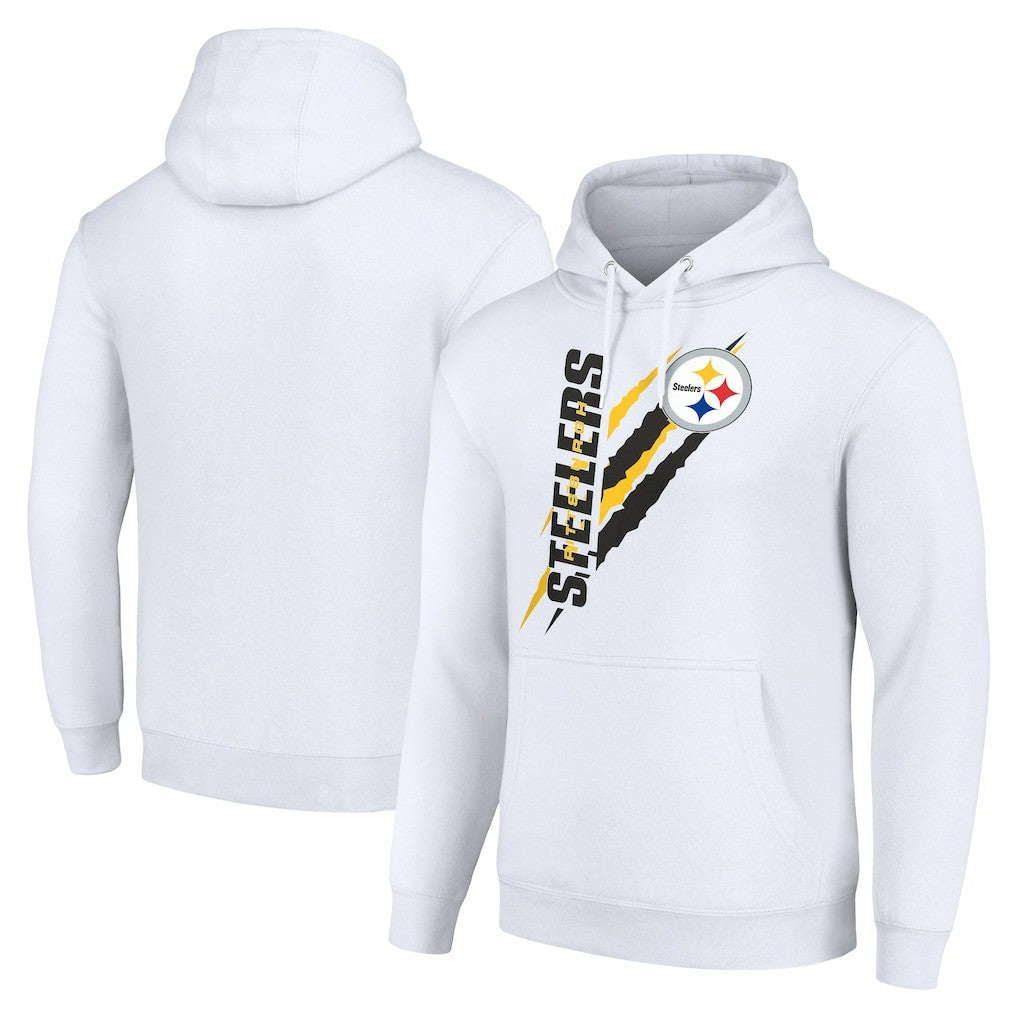 Starter Unisex Color Scratch Fleece Pullover Hoodie - Pittsburgh Steelers Hoodies