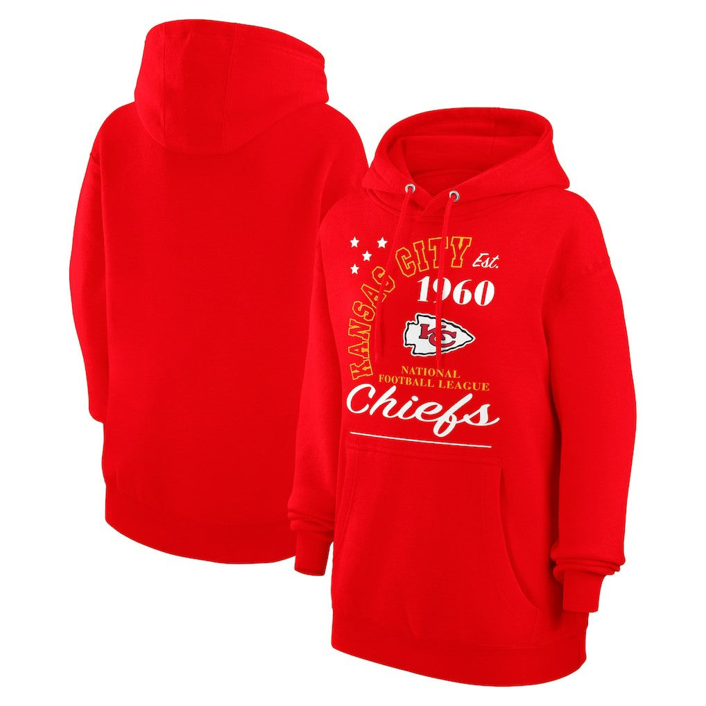Starter Unisex Arch Team Fleece Pullover Hoodie - Kansas City Chiefs Hoodies