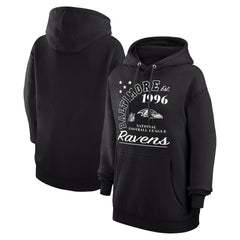 Starter Unisex Arch Team Fleece Pullover Hoodie - Baltimore Ravens Hoodies