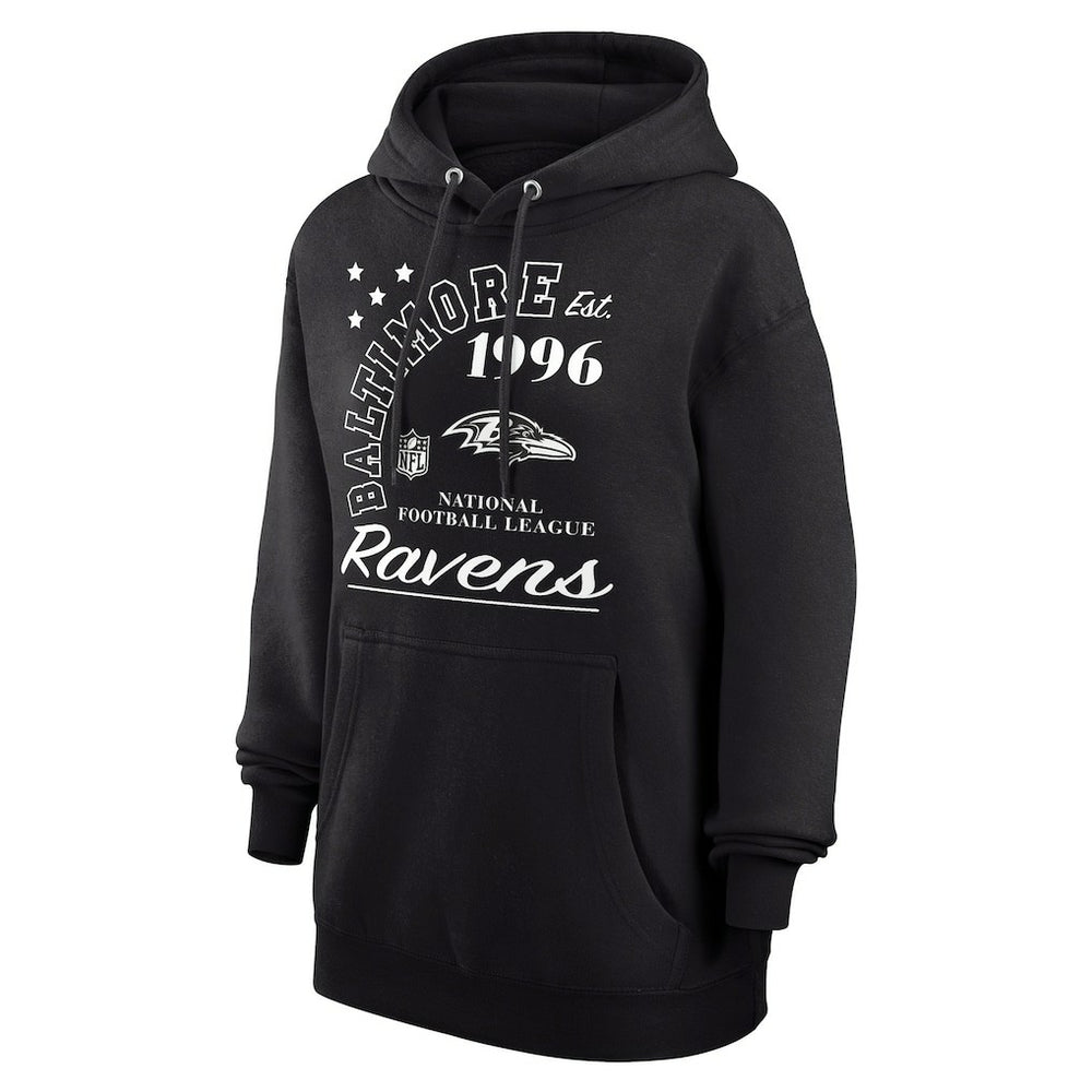 Starter Unisex Arch Team Fleece Pullover Hoodie - Baltimore Ravens Hoodies