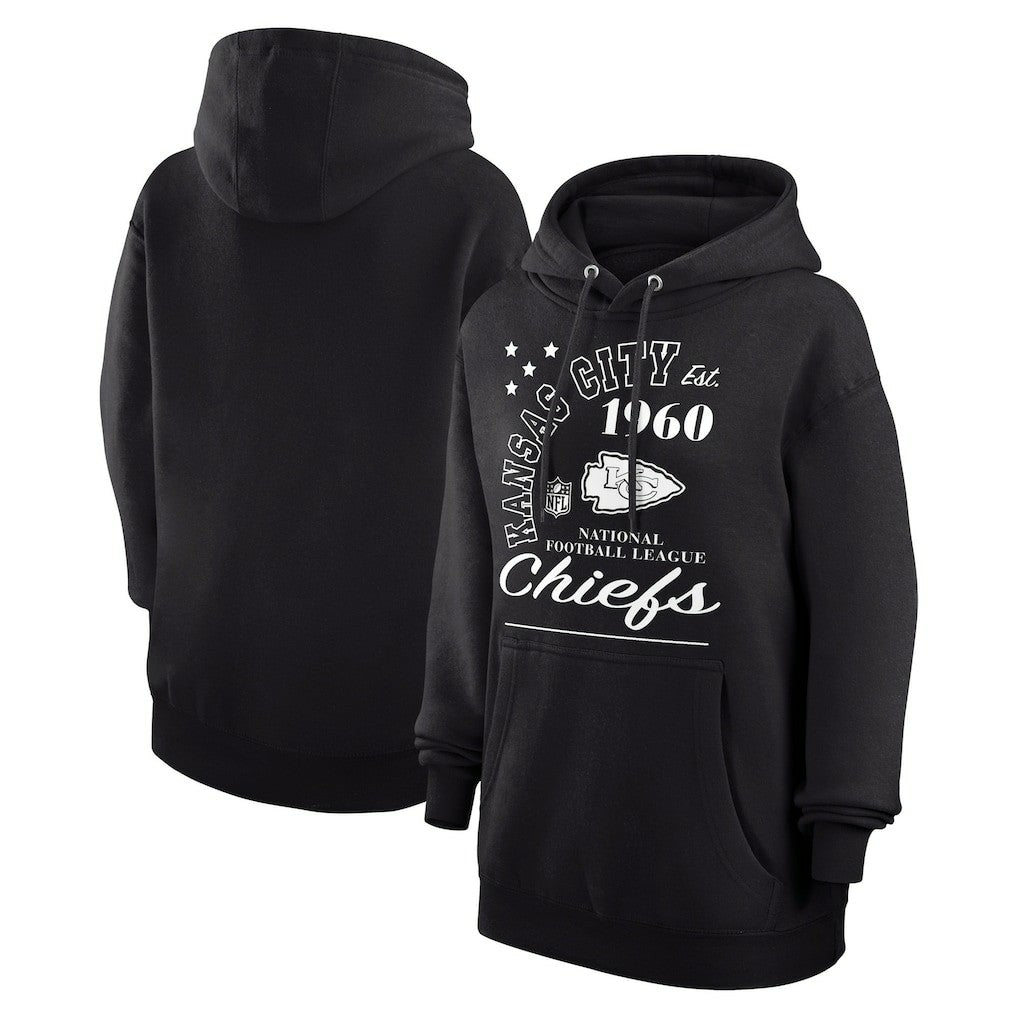 Starter Unisex Arch Team Fleece Pullover Hoodie - Kansas City Chiefs Hoodies