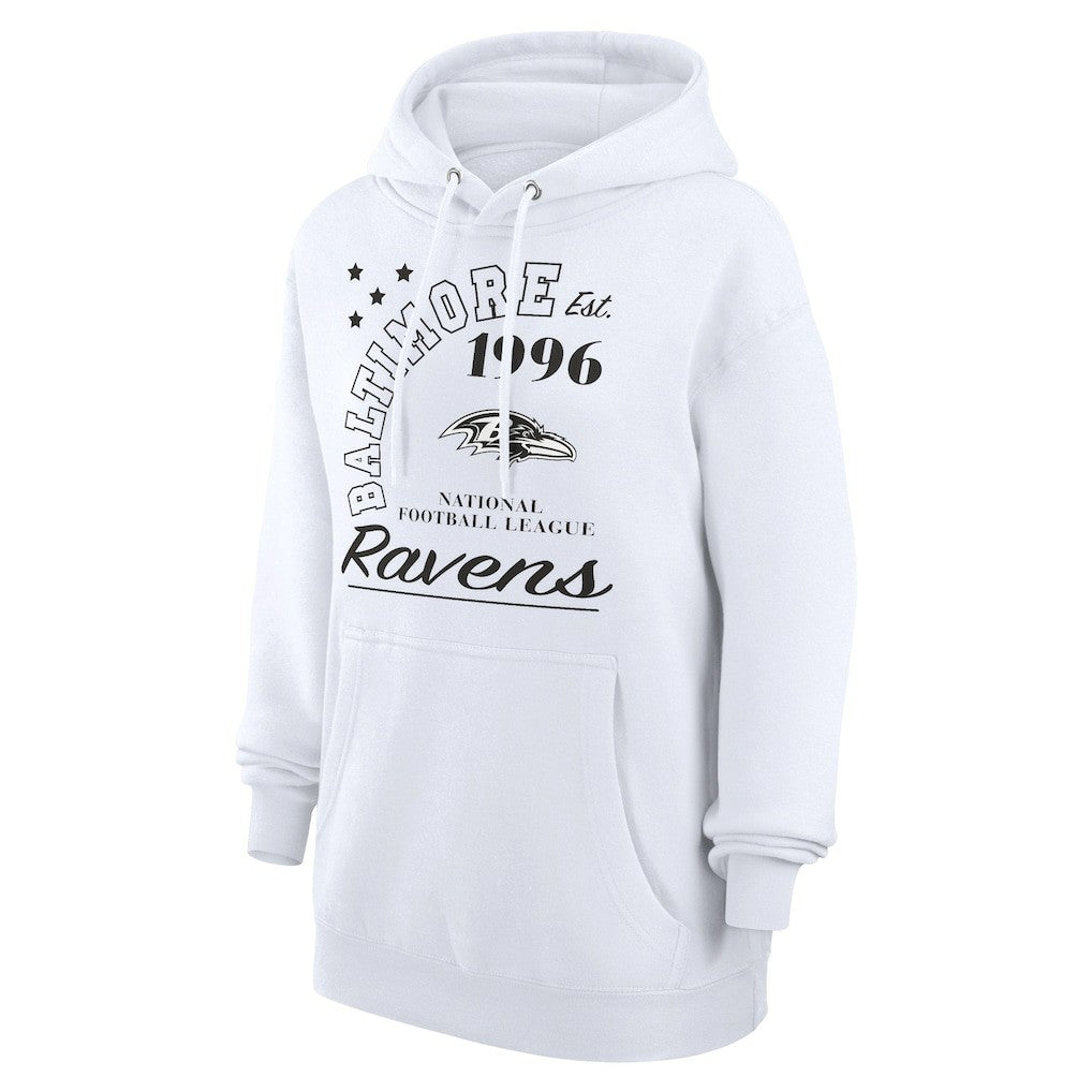 Starter Unisex Arch Team Fleece Pullover Hoodie - Baltimore Ravens Hoodies