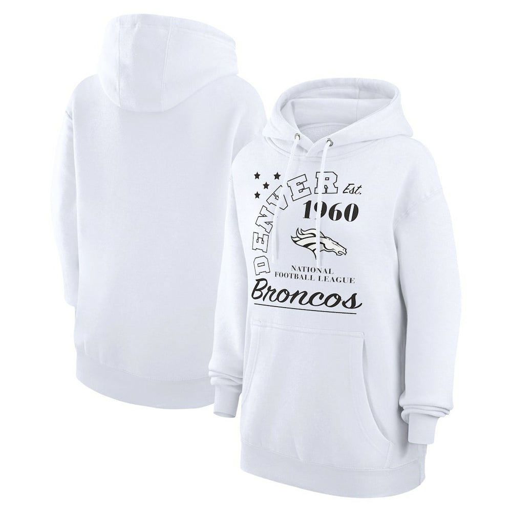 Starter Unisex Arch Team Fleece Pullover Hoodie - Denver Broncos Hoodies