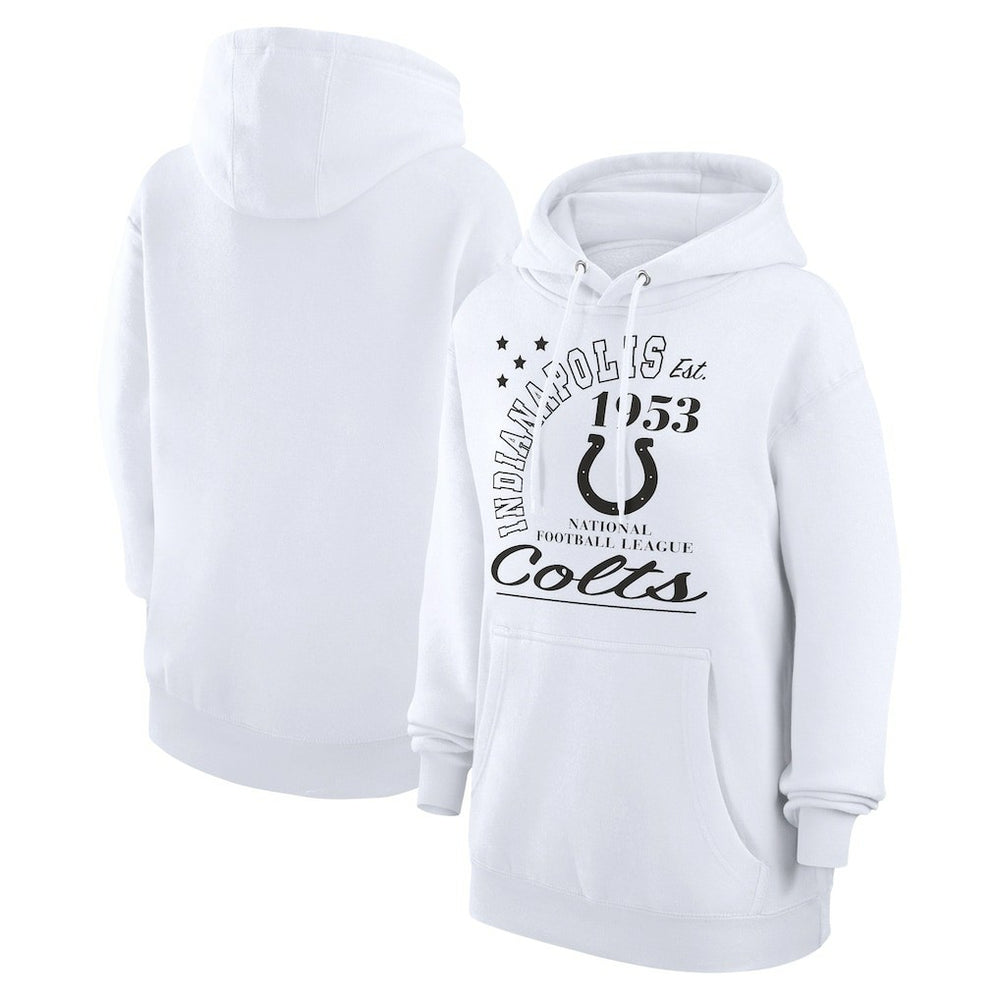 Starter Unisex Arch Team Fleece Pullover Hoodie - Indianapolis Colts Hoodies