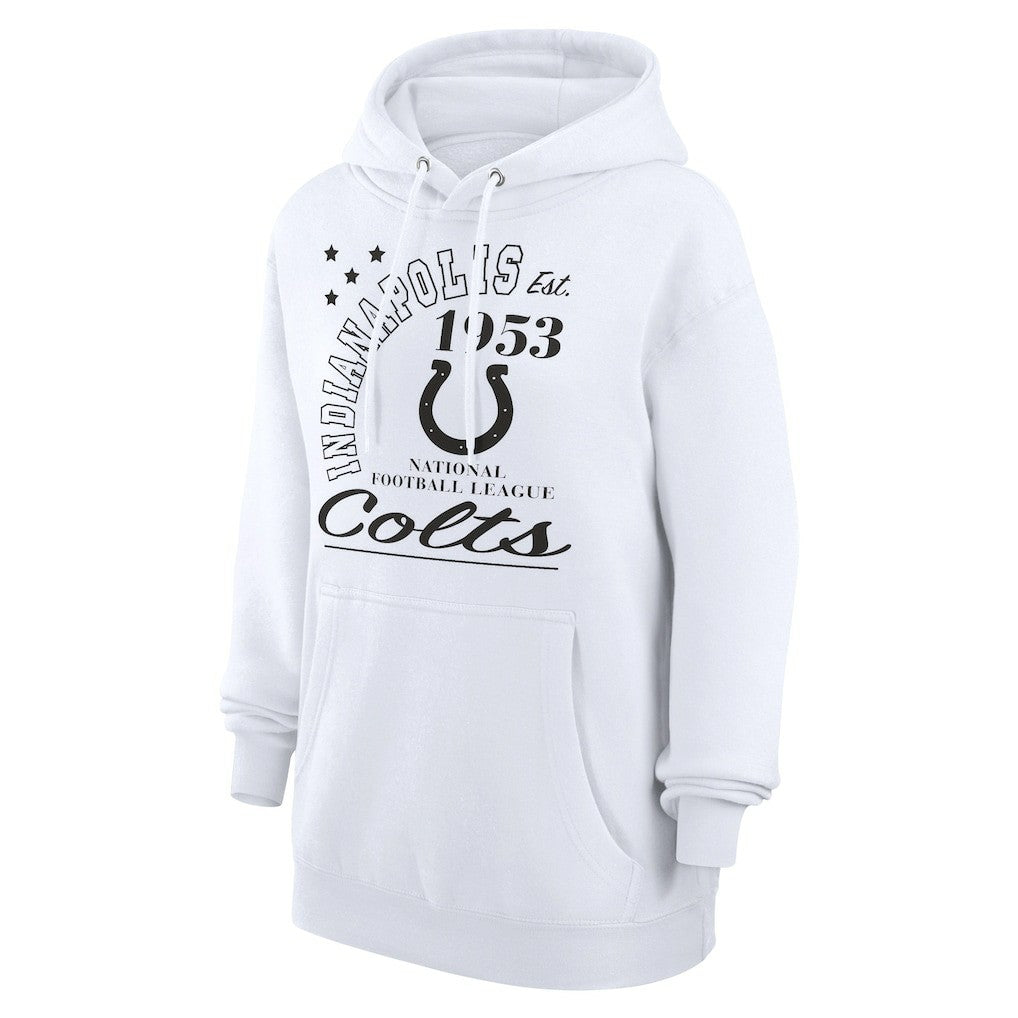Starter Unisex Arch Team Fleece Pullover Hoodie - Indianapolis Colts Hoodies