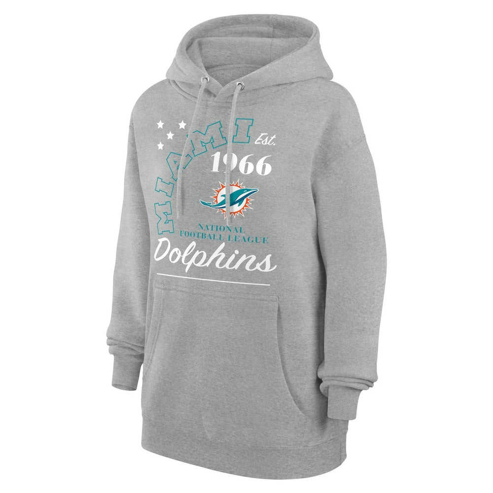 Starter Unisex Arch Team Fleece Pullover Hoodie - Miami Dolphins Hoodies