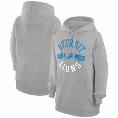G-III 4Her by Carl Banks Women's City Graphic Team Fleece Pullover Hoodie - Detroit Lions Hoodies