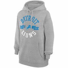 G-III 4Her by Carl Banks Women's City Graphic Team Fleece Pullover Hoodie - Detroit Lions Hoodies