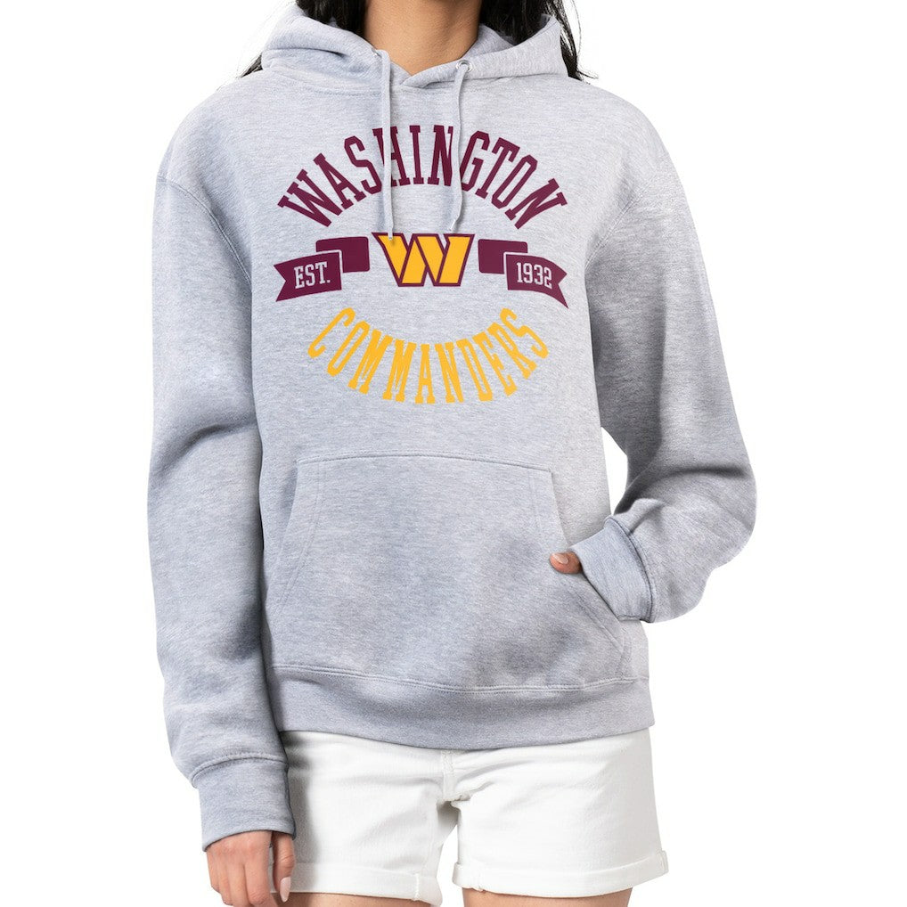 G-III 4Her by Carl Banks Women's City Graphic Team Fleece Pullover Hoodie - Washington Commanders Hoodies