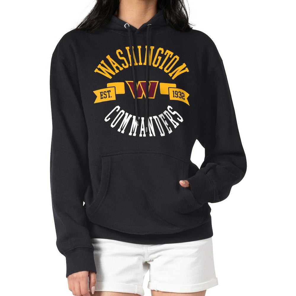 G-III 4Her by Carl Banks Women's City Graphic Team Fleece Pullover Hoodie - Washington Commanders Hoodies
