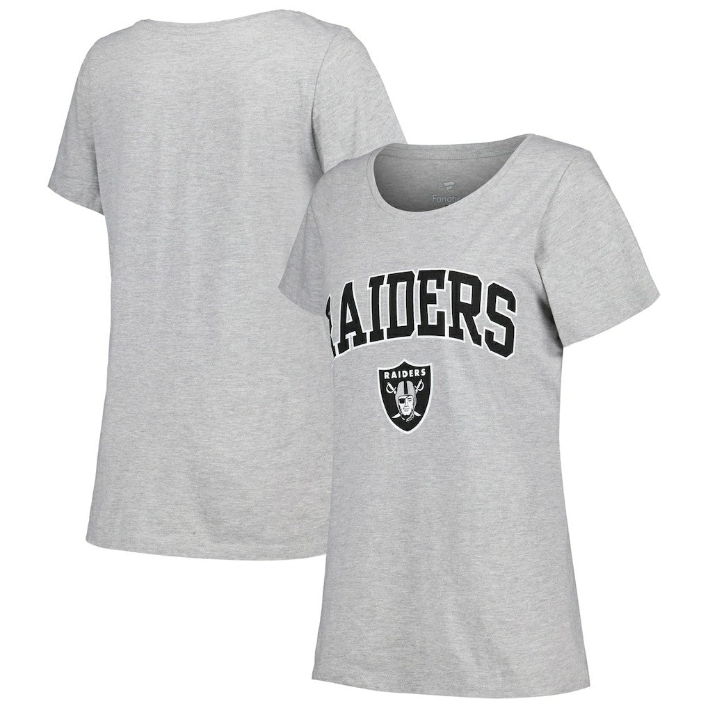 Women's Plus Size Arch Over Logo T-Shirt - Las Vegas Raiders T-shirts