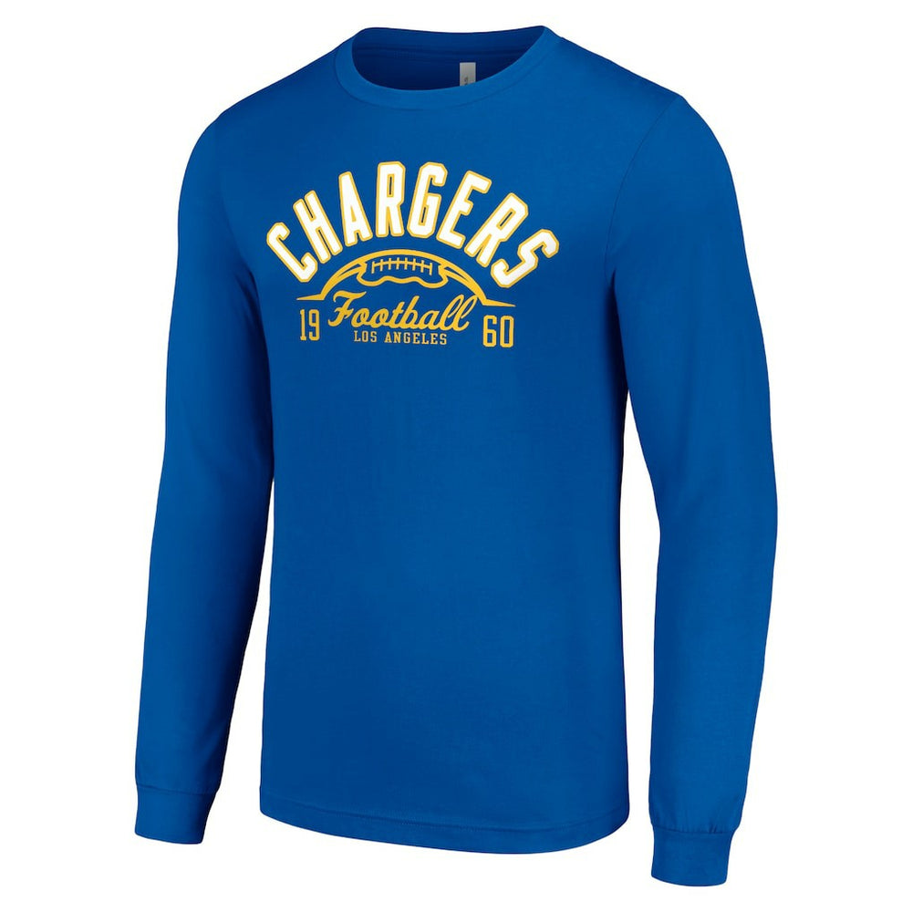 Starter Half Ball Team Long Sleeve T-Shirt - Los Angeles Chargers T-shirts