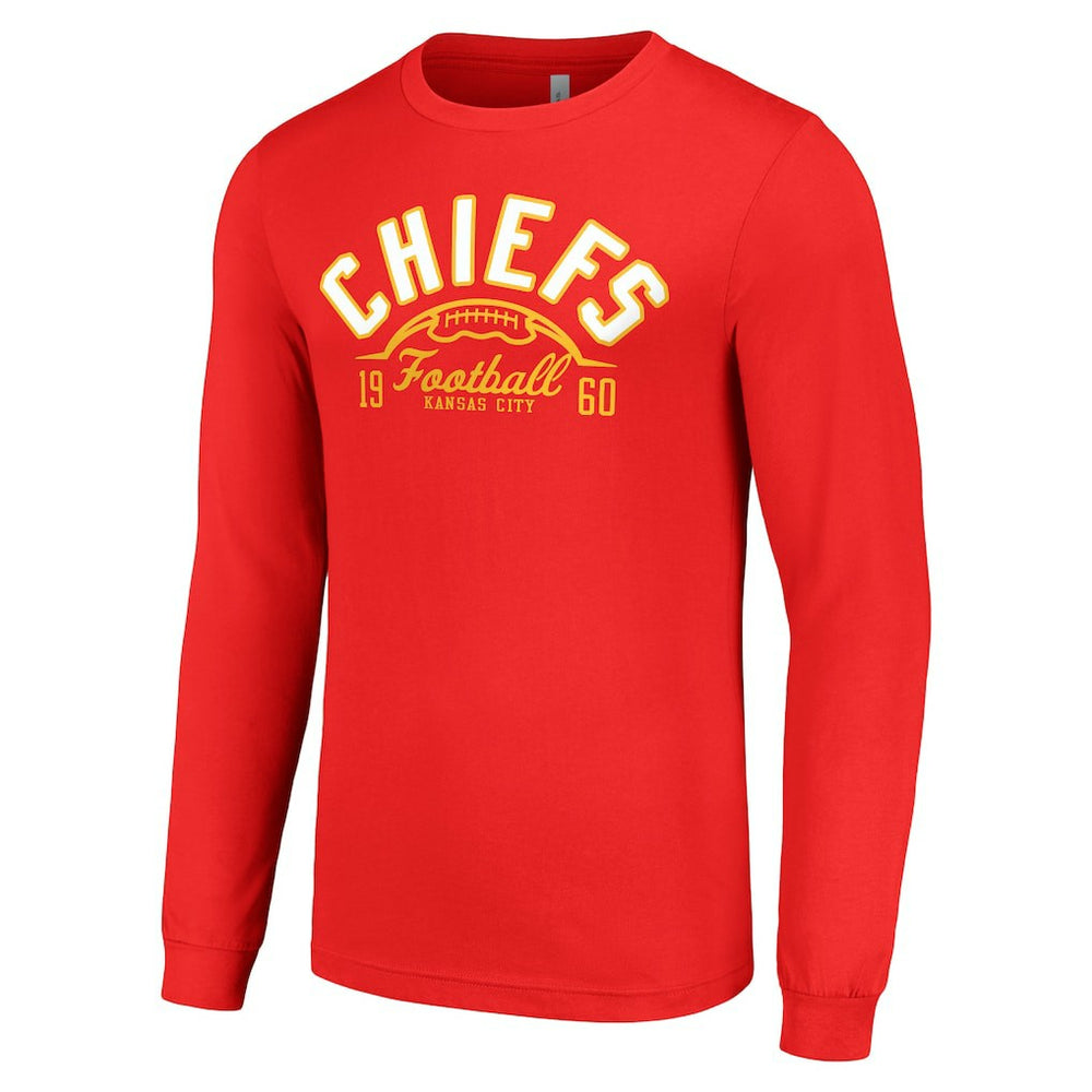 Starter Half Ball Team Long Sleeve T-Shirt - Kansas City Chiefs T-shirts