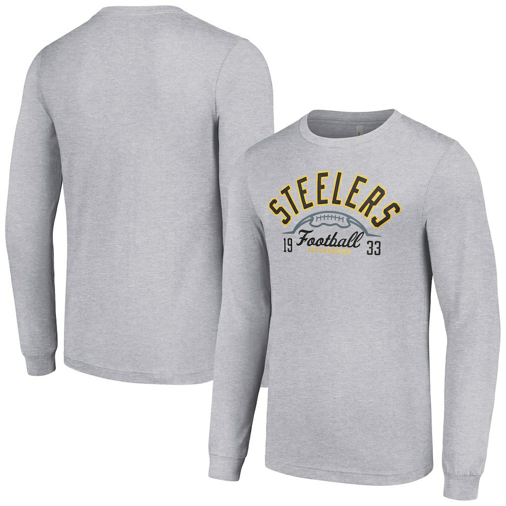 Starter Half Ball Team Long Sleeve T-Shirt - Pittsburgh Steelers T-shirts
