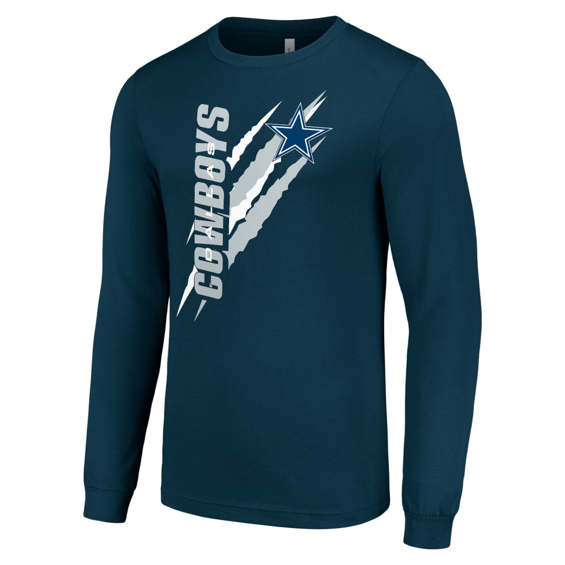 Starter Color Scratch Long Sleeve T-Shirt - Dallas Cowboys T-shirts