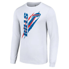 Starter Color Scratch Long Sleeve T-Shirt - Buffalo Bills T-shirts