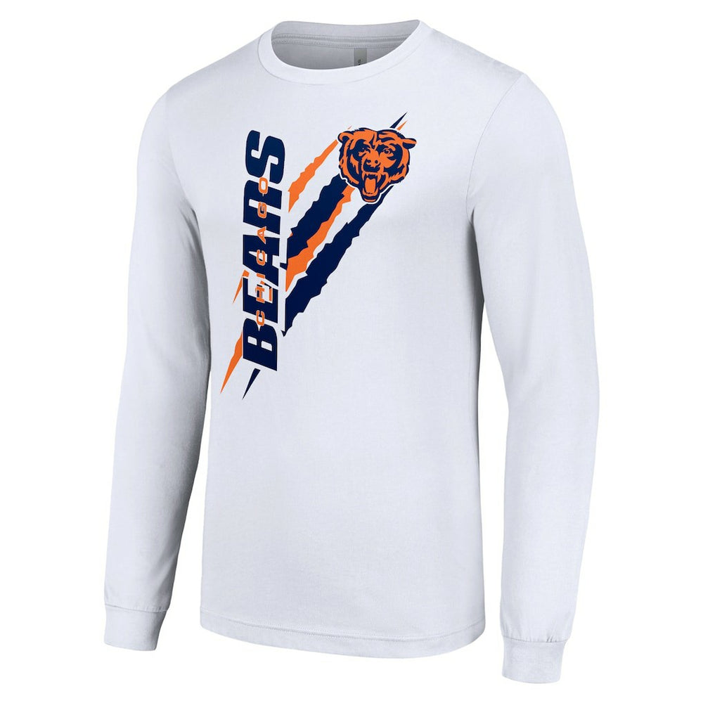 Starter Color Scratch Long Sleeve T-Shirt - Chicago Bears T-shirts
