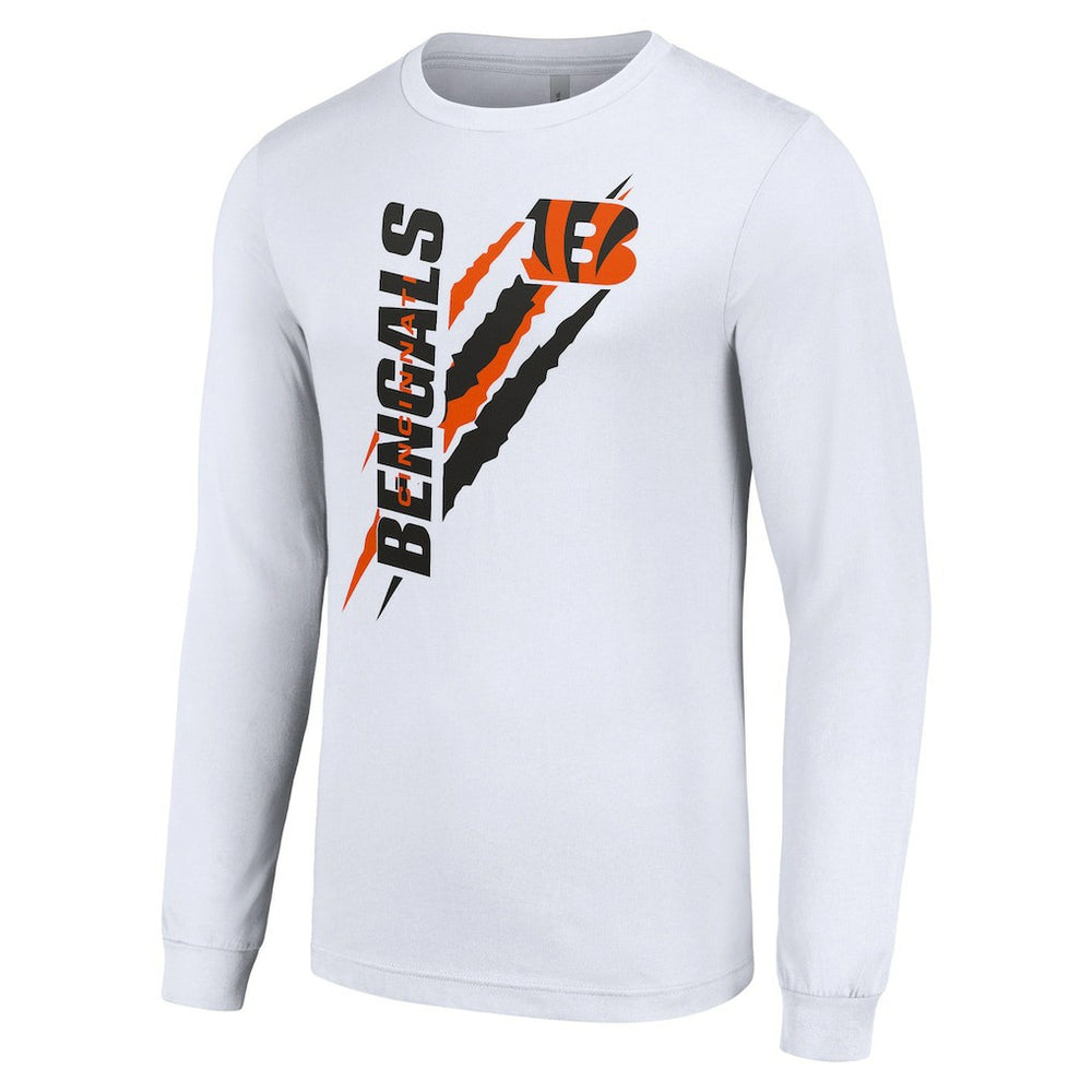 Starter Color Scratch Long Sleeve T-Shirt - Cincinnati Bengals T-shirts